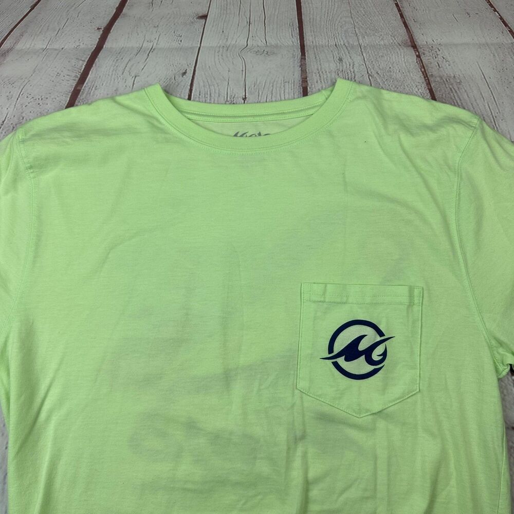 Mojo Sportswear Company Shirt Mens Large Green Fishing Mahi Graphic Pocket